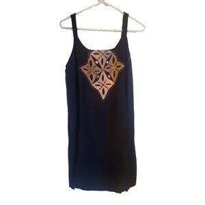 NWOT Y2K BOHO HTF Tunic / Mini Dress Blk Sz XL